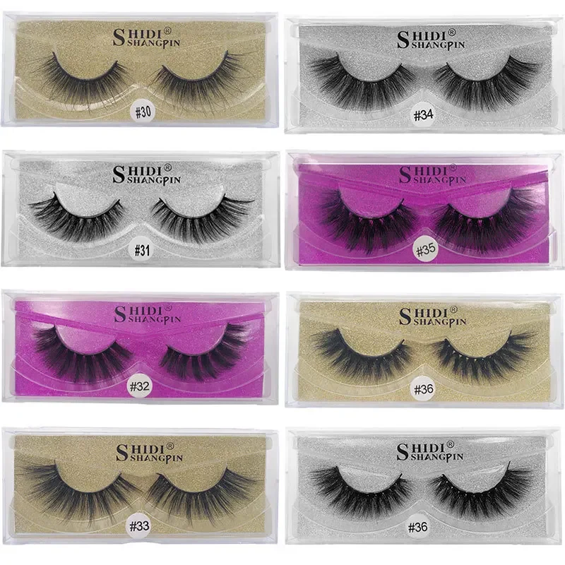 1 زوج ثلاثية الأبعاد المنك جلدة القسوة الحرة الرموش ماكياج Maquillaje الرموش الصناعية رقيق رموش اصطناعية سميكة فو Cils Maquiagem