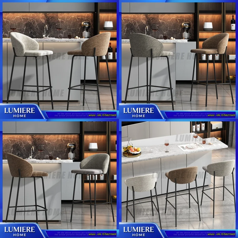 

Vintage Industrial Bar Stool with Backrest for Home Kitchen Island Bar Counter Restaurant Pub High Back Metal Dining Chair