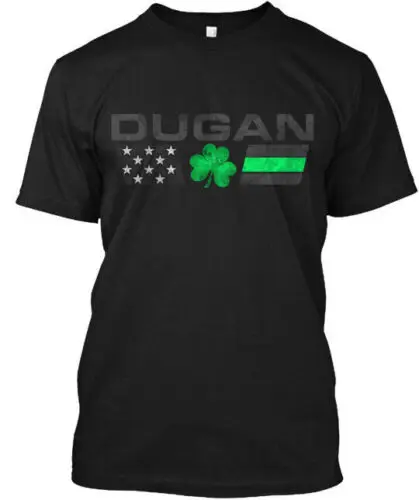 Dugan Family Lucky Clover Flag T-Shirt Made in the USA Size S to 5XL