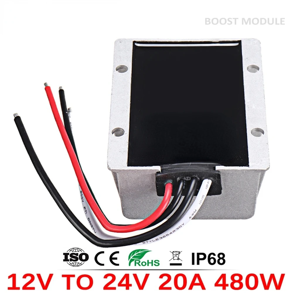 12V to 24V 5A 3A 5A 1A 50A 15A 40A 30A 20A 30A Voltage Converter Power Module Booster DC-DC Step Up for Solar Cars RoHS CE