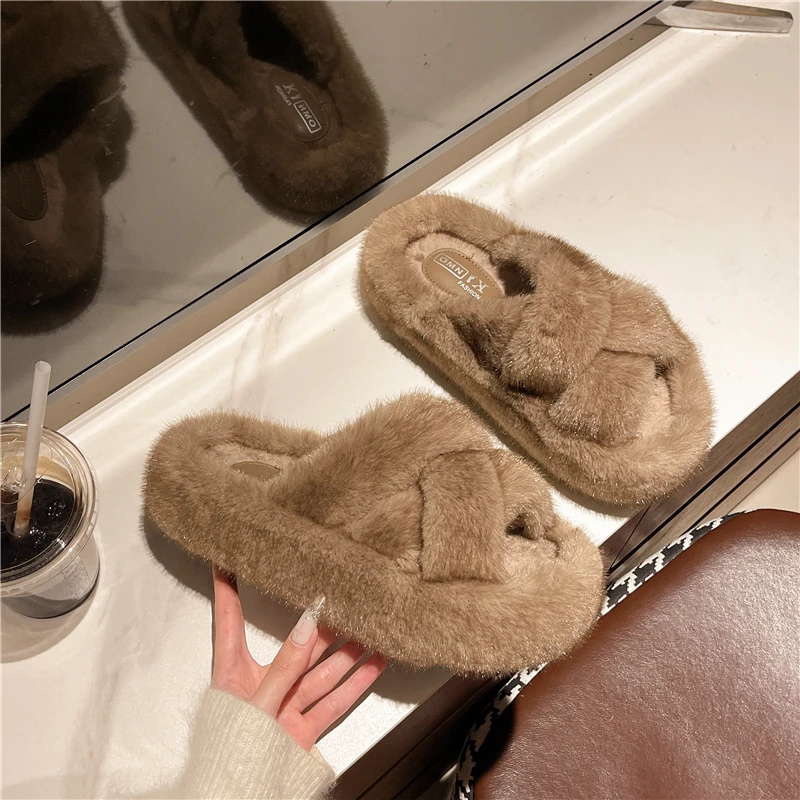

women's outer-wear, new style for autumn and winter, internet-famous ins trendy and stylish cotton slippers