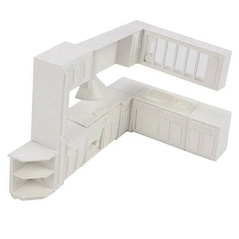 Doll House Miniature Toy House Cabinet Kitchen Furniture Molds Home Decor Kit