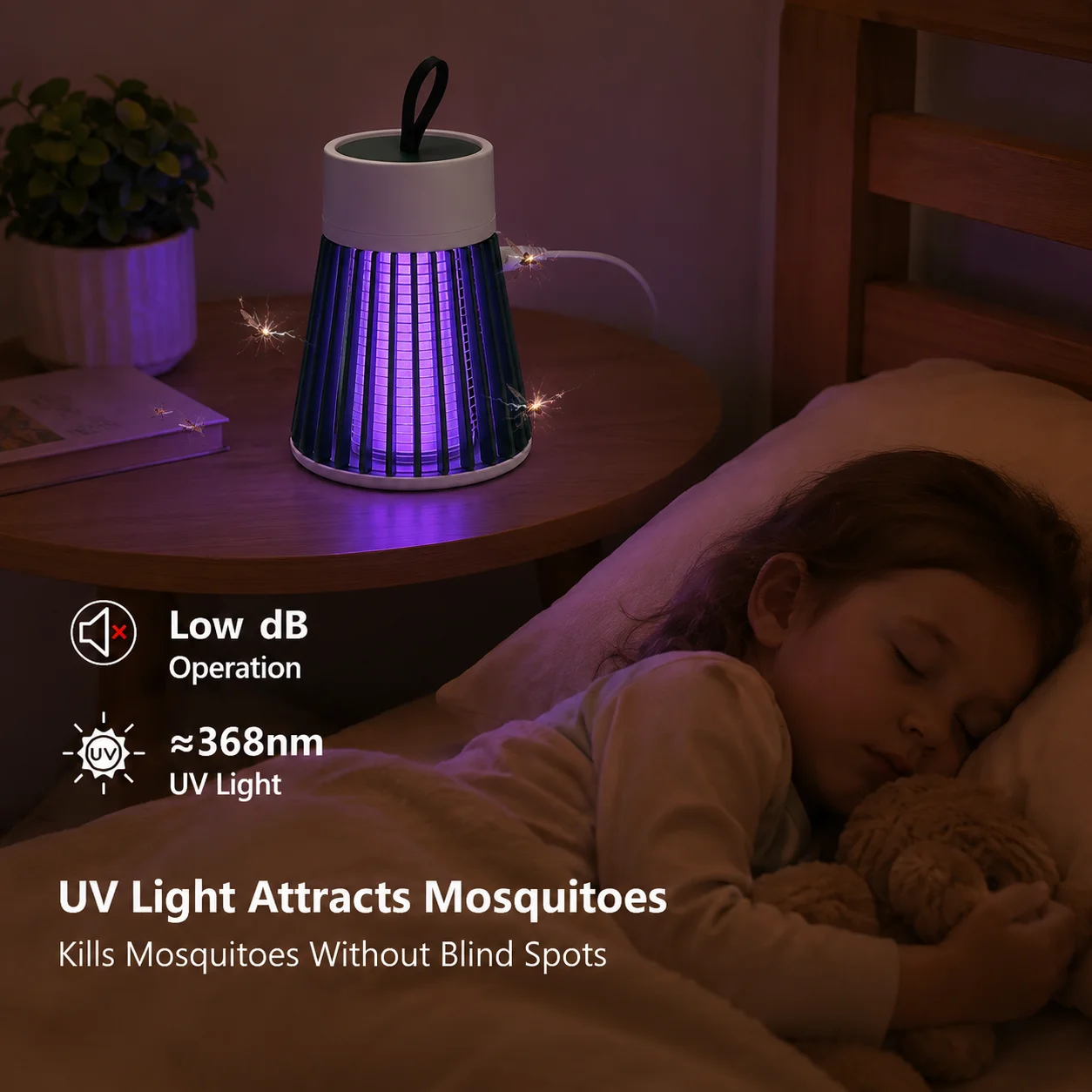 USB Type-C Mosquito Killer Lam - Outdoor Camping Bug Zapper recension och pris