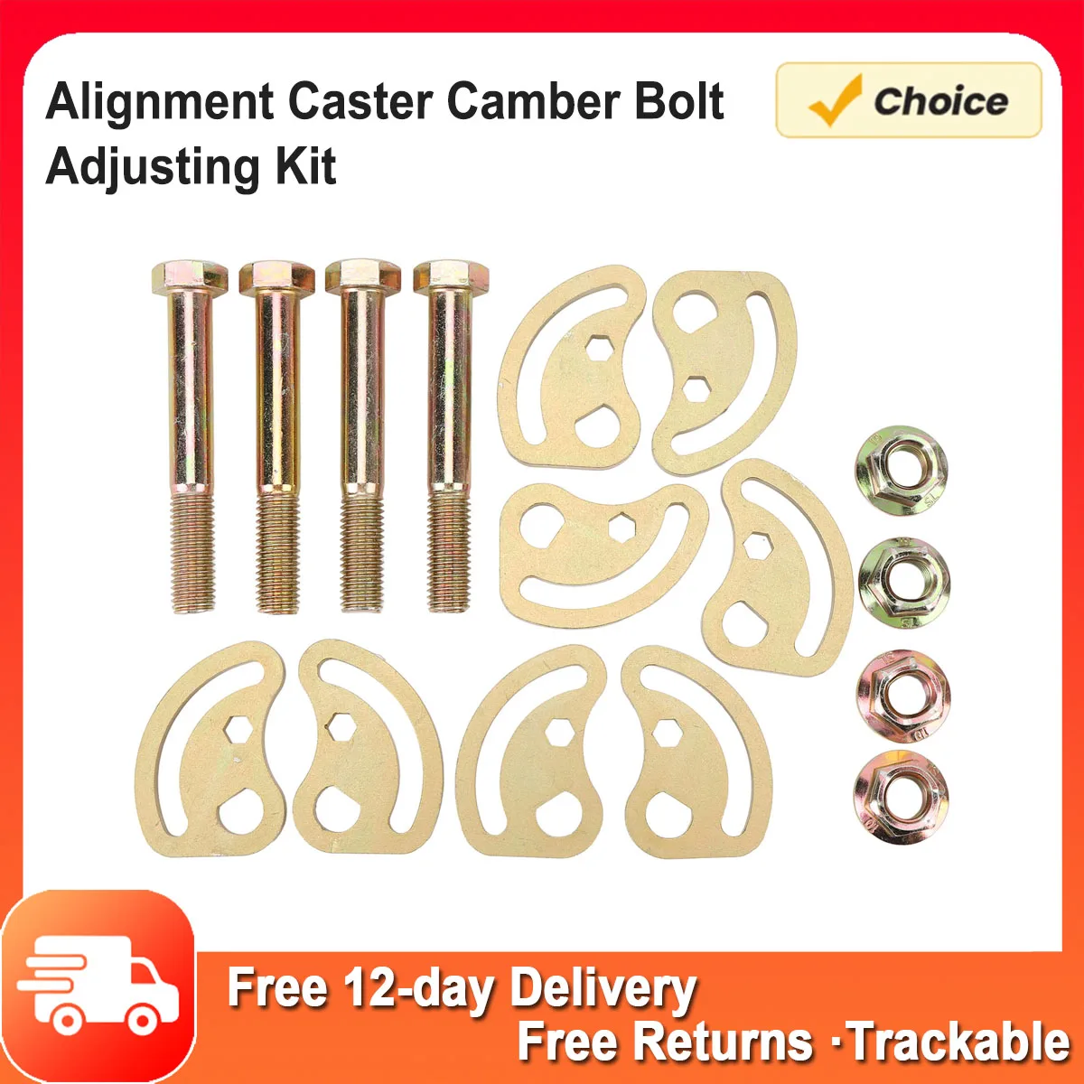 

4 Sets Alignment Caster Camber Adjusting Kit K100026 Alignment Camber Kit for XL 1500 2500 Alignment Caster Camber Kit