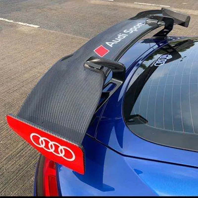 

For AUDI SPORT rear wing, Audi TT carbon fiber rear wing, Audi R8 large rear wing spoiler