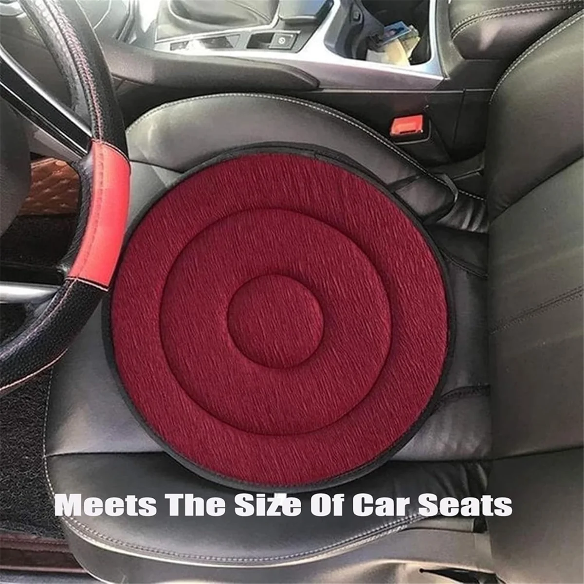 360 Rotating Seat Cushion for Car, 360 Rotating Seat Non Slip Cushion, 360 Rotating Seat Cushion, Rotating Car Seat,B