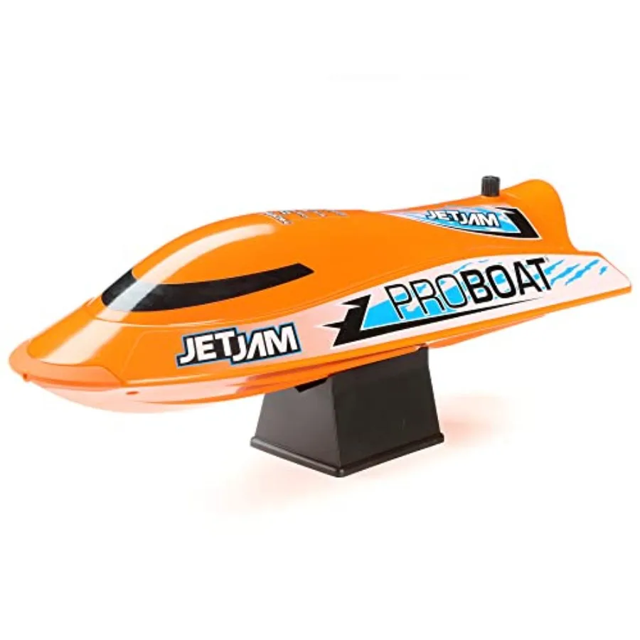 

Pro Boat RC Jet Jam V2 12 Self-Righting Pool Racer Brushed RTR Orange with Batteries for Transmitter Not Included PRB08031V2T1