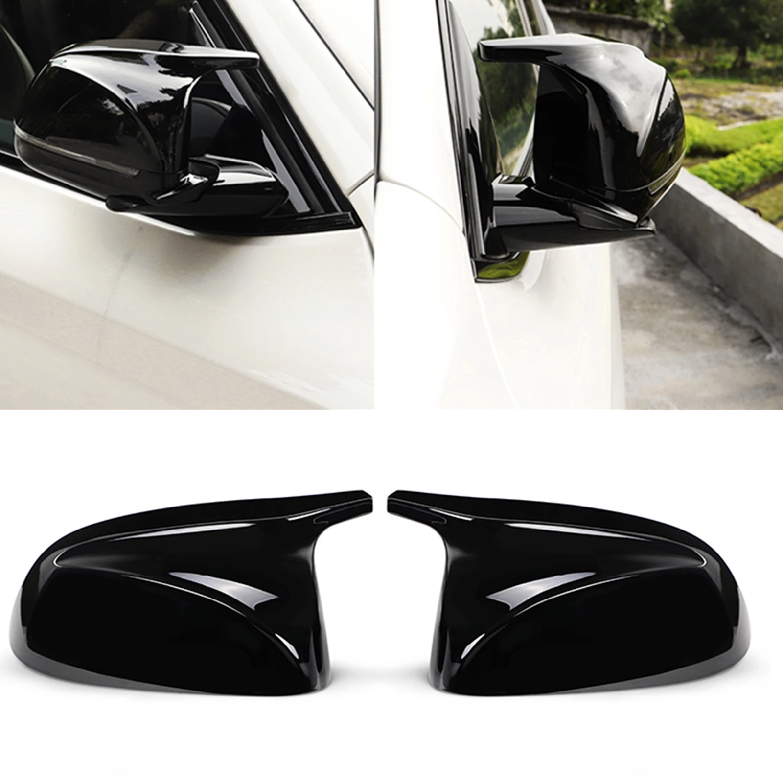 

Mirror Cover For BMW X3 G01 X4 G02 X5 G05 X6 G06 X7 G07 iX3 2018-2024 Replacement Gloss Black Car Exterior Rear View Cap Clip On