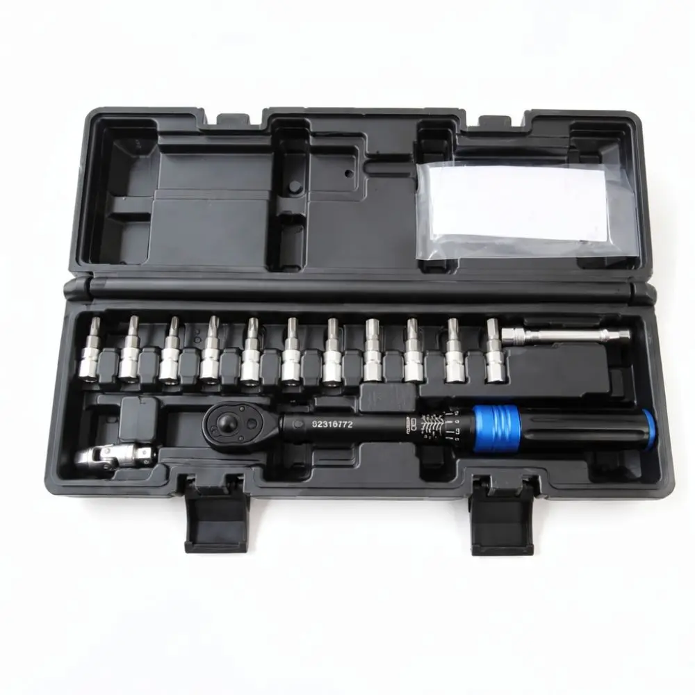 For For Fuli 72 Teeth Ratchet Torque Wrench Kit Adjustable Spanner Set Precise Bicycle Repair Maintenance Professional Tools