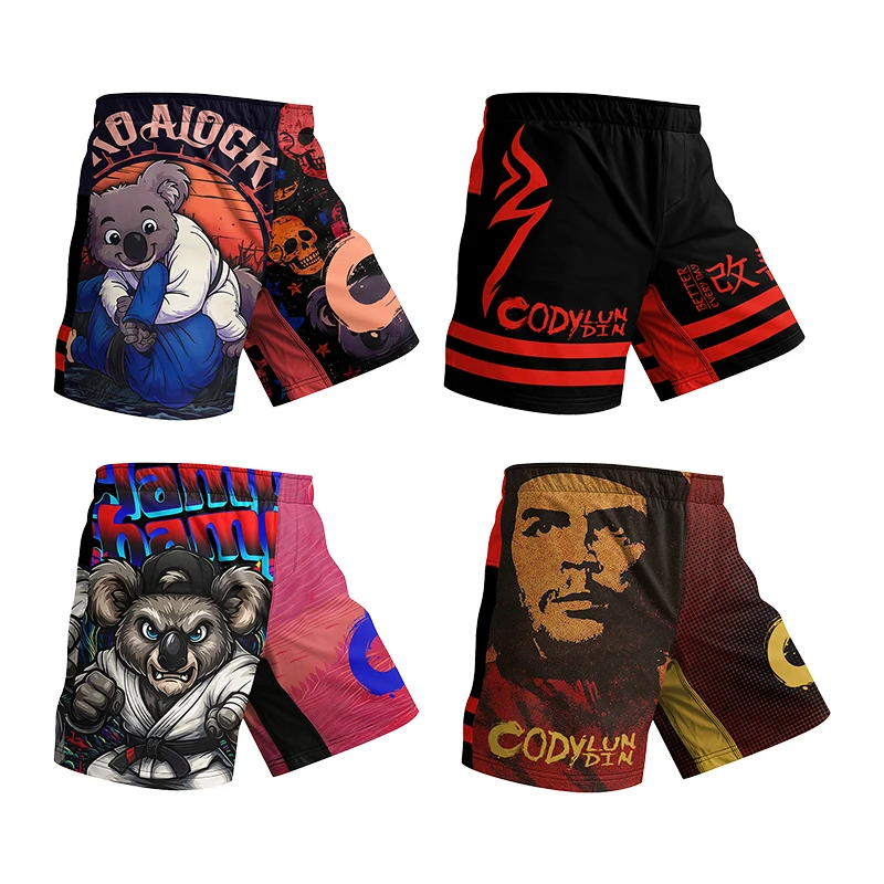 

Cody Lundin Brazilian Jiu-Jitsu Wrestling MMA Shorts Breathable Boxing Training Pants MMA Kickboxing Shorts Muay Thai Shorts