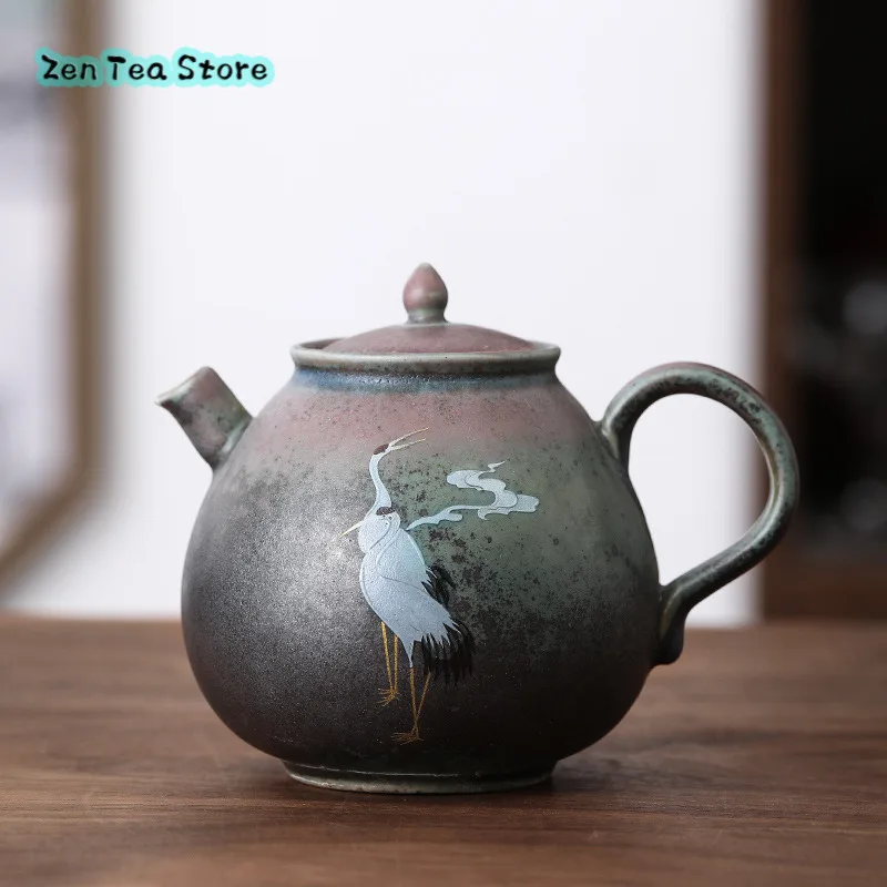 

Rui He Chengxiang Water Drop Pot Retro Chinese Teapot Rough Pottery Into A Single Pot of Kung Fu Tea Set