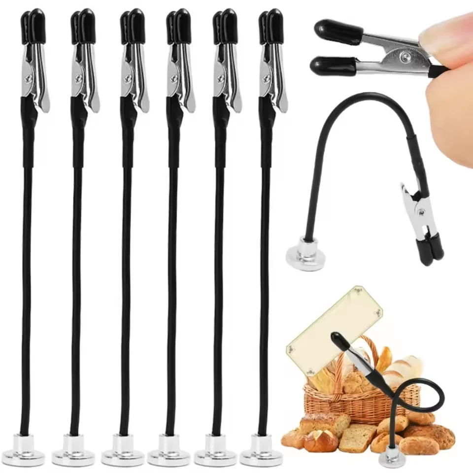 Nasedal 10pcs/Pack Magnetic Flexible Alligator Clips Sticks for Gundam Model Painting Airbrush Parts Holder Hobby DIY Tool Kit