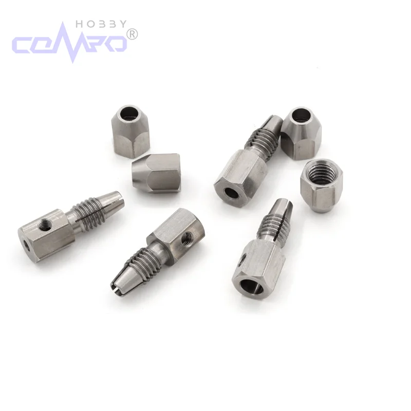 

2Pcs RC Boat Flexible Coupling Stainless Steel Flex Collet Coupler 3.17/4/5/6mm * 4MM Motor Shaft Locker for Model Electric Boat