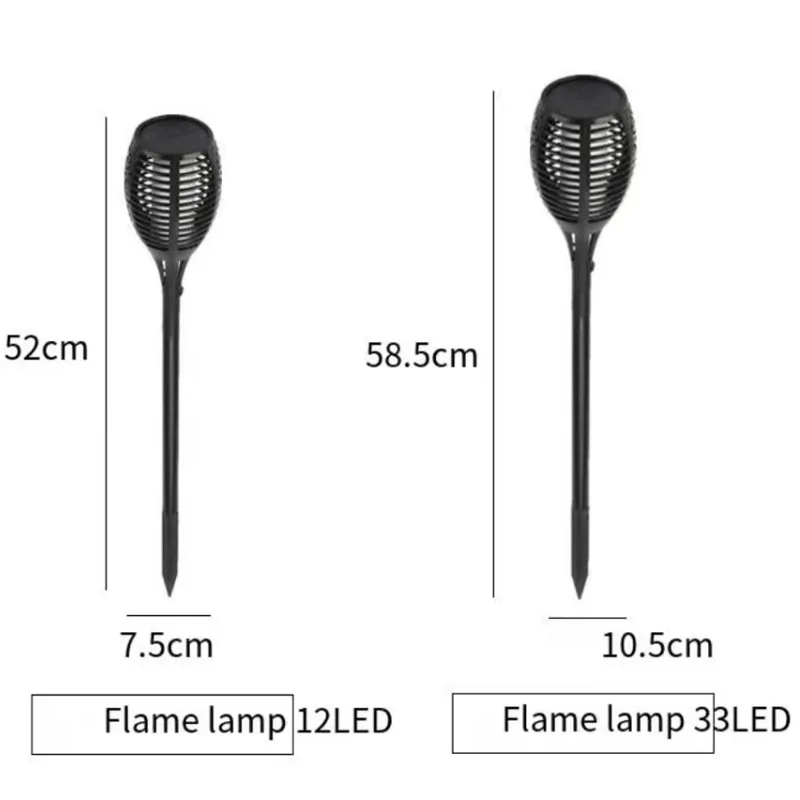 Lampe torche à induction solaire à LED, lumière de paysage, insert de sol, décoration de pelouse, cour extérieure, jardin