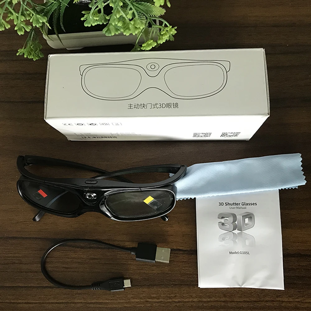 Smartldea نظارات DLP Link القابلة لإعادة الشحن ثلاثية الأبعاد لجميع أجهزة العرض الجاهزة dlp ثلاثية الأبعاد، وجهاز عرض متعدد العلامات التجارية