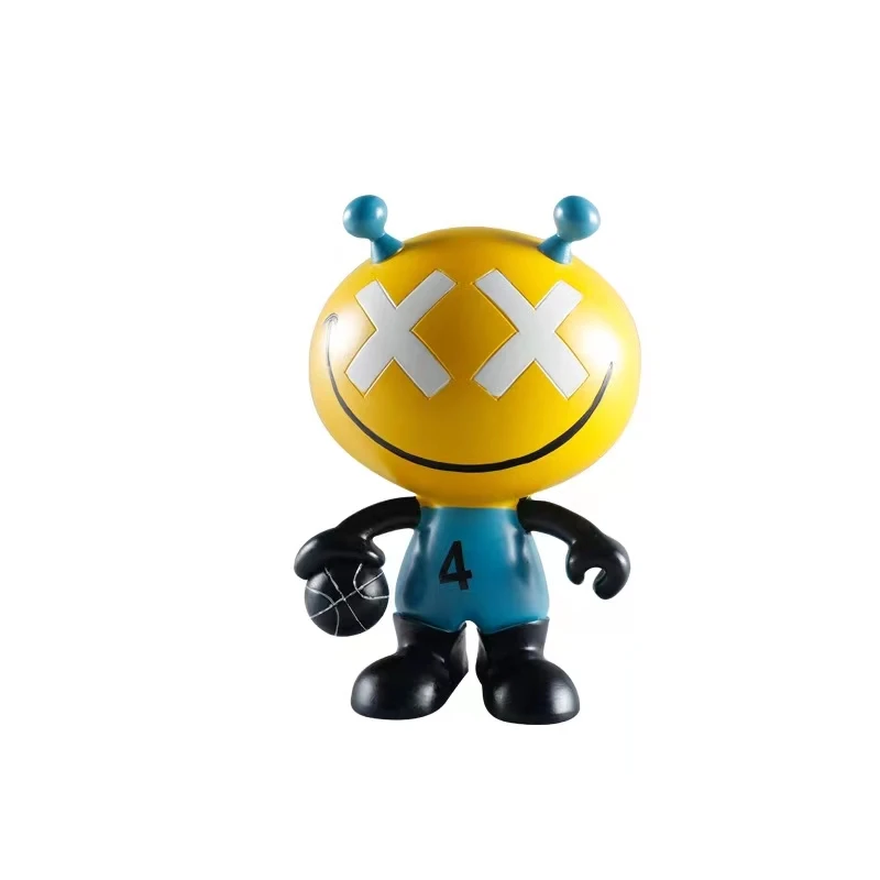 

Abstract Color Cartoon Sculpture Ornaments Nordic Art Basketball Prince Statue Modern Figure Statues Kawaii Table Decorations Gi