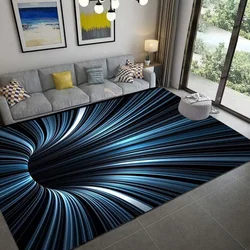 3D Fantasy Vortex Carpet for Living Room Decor Floor Mat Abstract Geometric Optical Doormat Non-slip Mat Bedroom Decor Rug