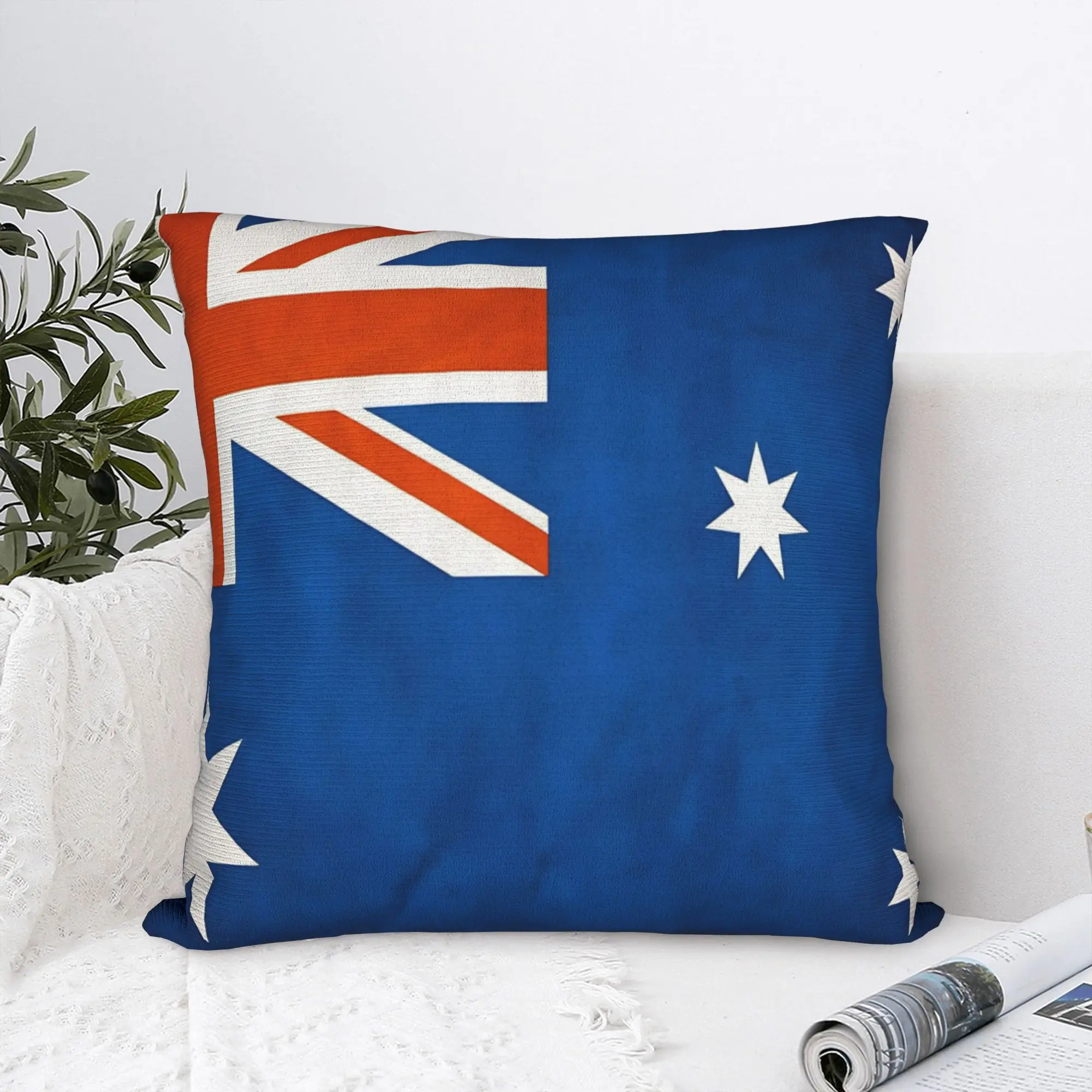 Pillow Cover Australia  Australian Flag National Flag Of Australia   Fashion Pillow Case For Sofa Bedroom Home Decor Pillowcases