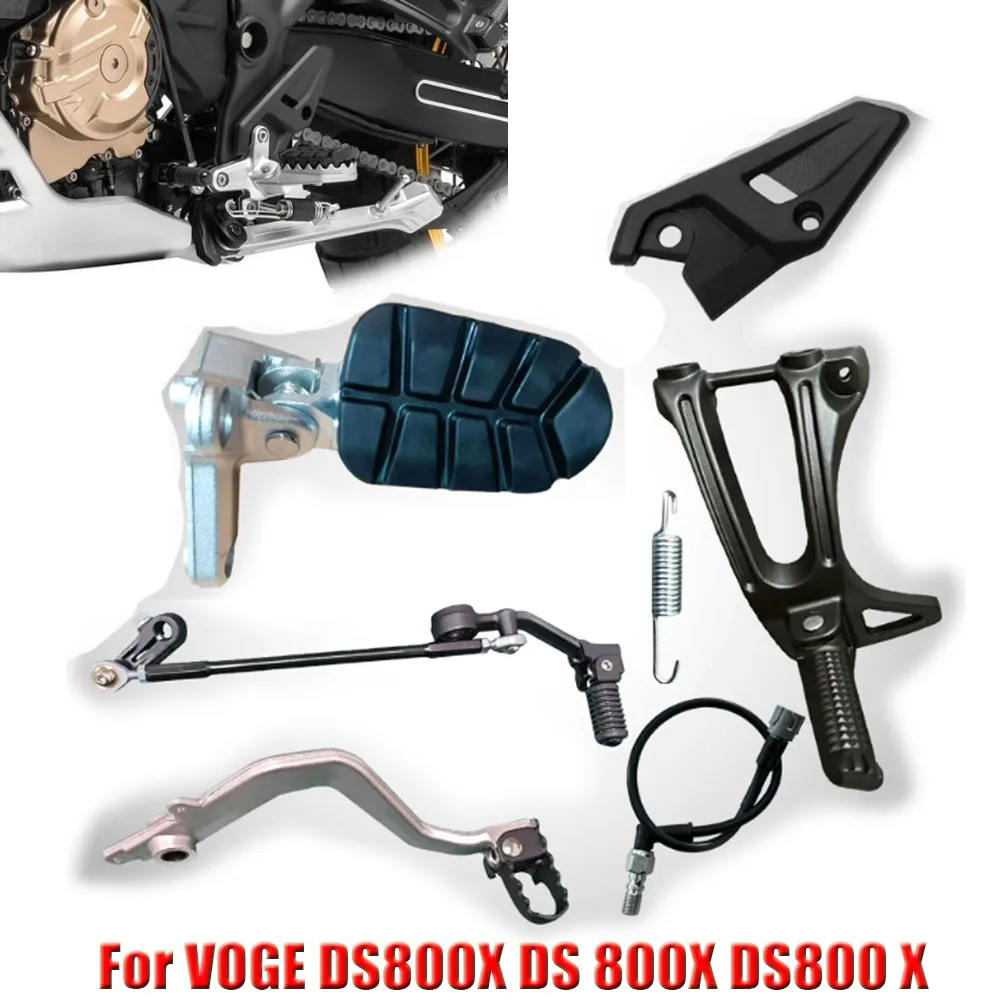 Pour VOGE DS800X DS 800X DS800 X – Repose-pieds avant et arrière gauche et droit, supports de repose-pieds, accessoires pour pédale de changement de vitesse et pédale de frein