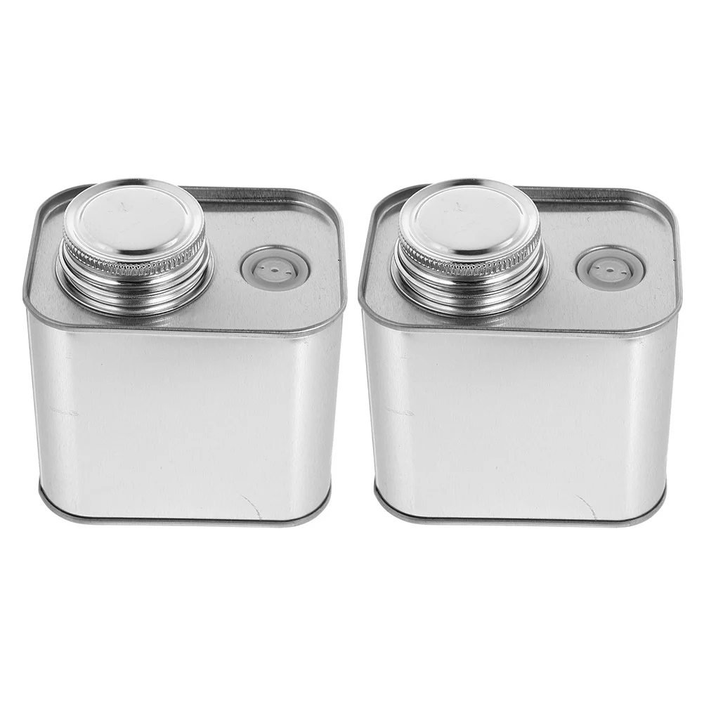 2Pcs Tinplate Coffee Bean Jar Simple Design Practical Use for Kitchen Dining Table Coffee Bean Container