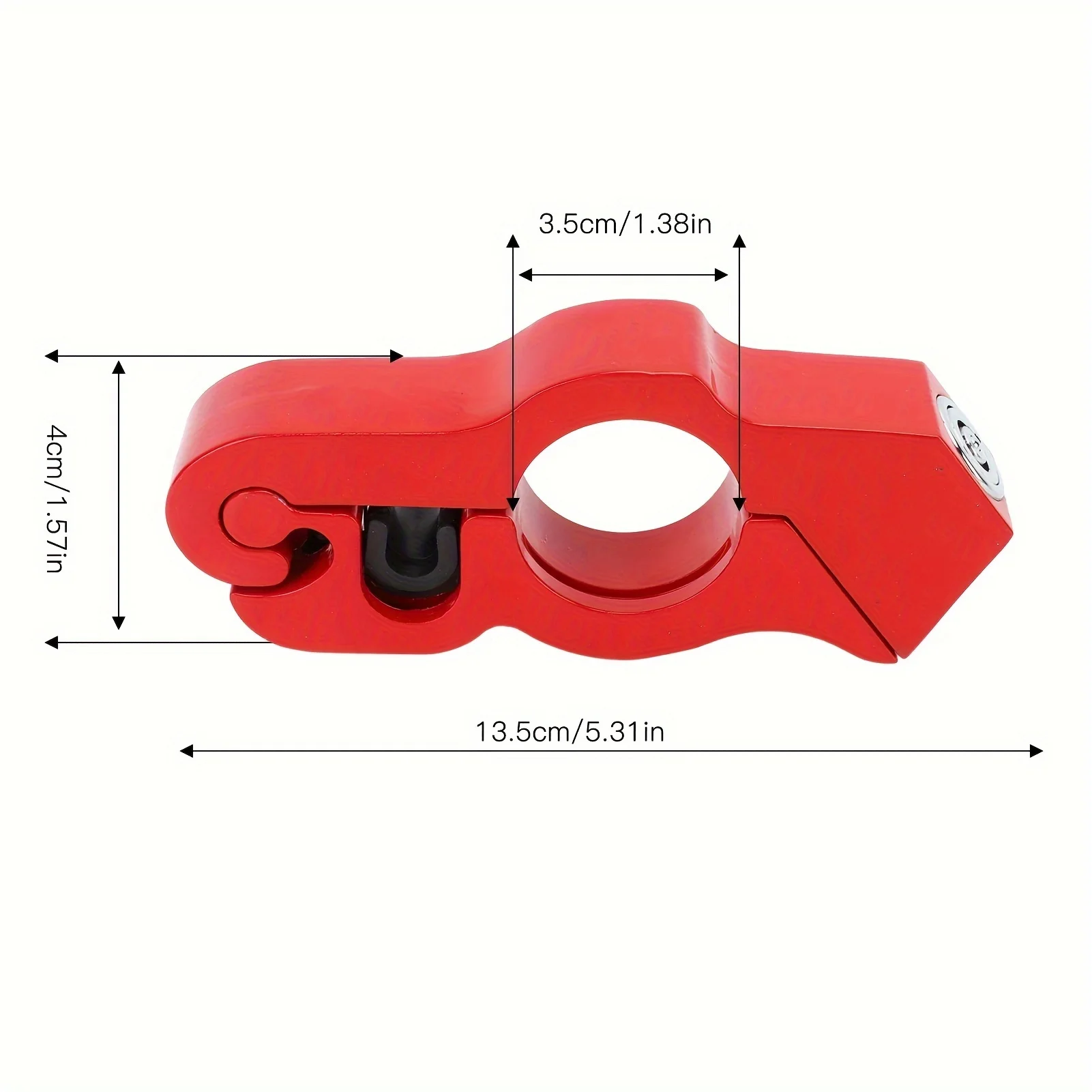 Aluminum Alloy Motorcycle Handlebar Portable Throttle Brake Lock No Battery Security Motorbike Electric Scooter Bicycle Safety view 6