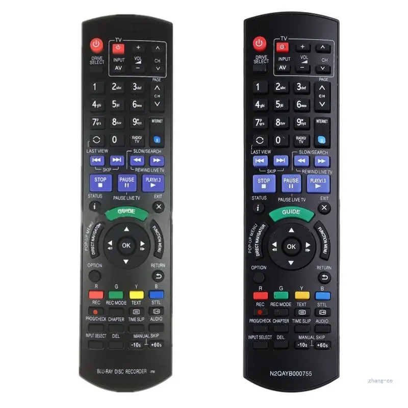 M5TD Blu-ray Disc Recorder Accessories Remote Control for Panasonic N2QAYB000344 N2QAYB000338 DMR-BS850 DMR-BS750