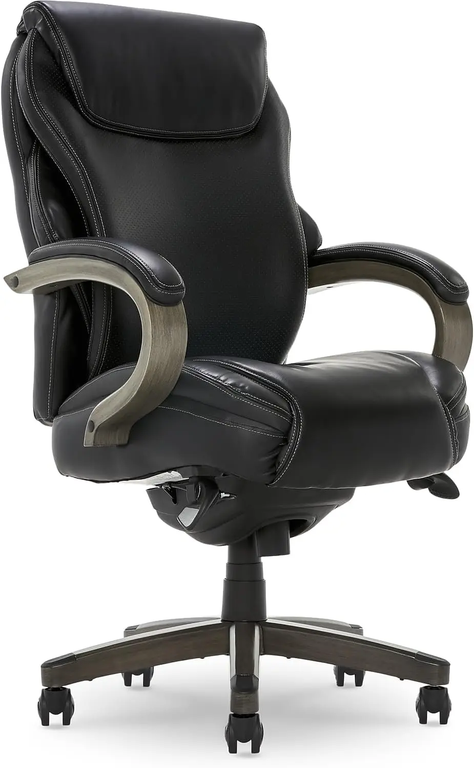 La-Z-Boy Hyland Executive Office Chair With Air Technology, Adjustable High Back Ergonomic Lumbar Support, Bonded Leather,