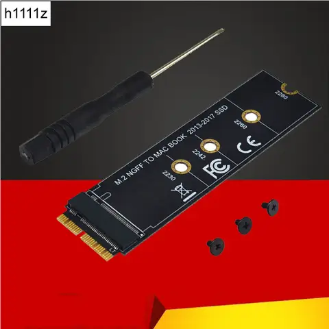 M key M.2 NGFF PCIe AHCI SSD Adapter Card for MACBOOK Air 2013 2014 2015 2017 A1465 A1466 Pro A1398 A1502 A1419 2230-2280 SSD M2
