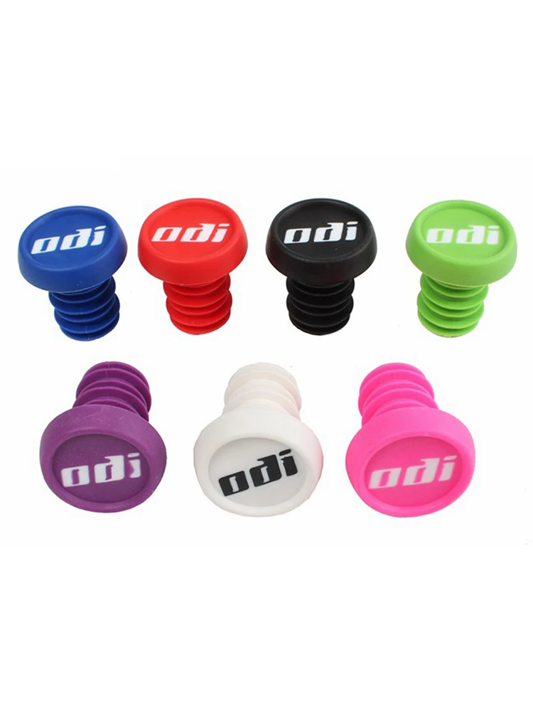 ODI 2 Pcs Mountain Bicycle Parts Grip Anti-slip Firm Handlebar Caps Manopole Mtb Bike Bar End Plugs For Bmx Dh Fr Balance Bike