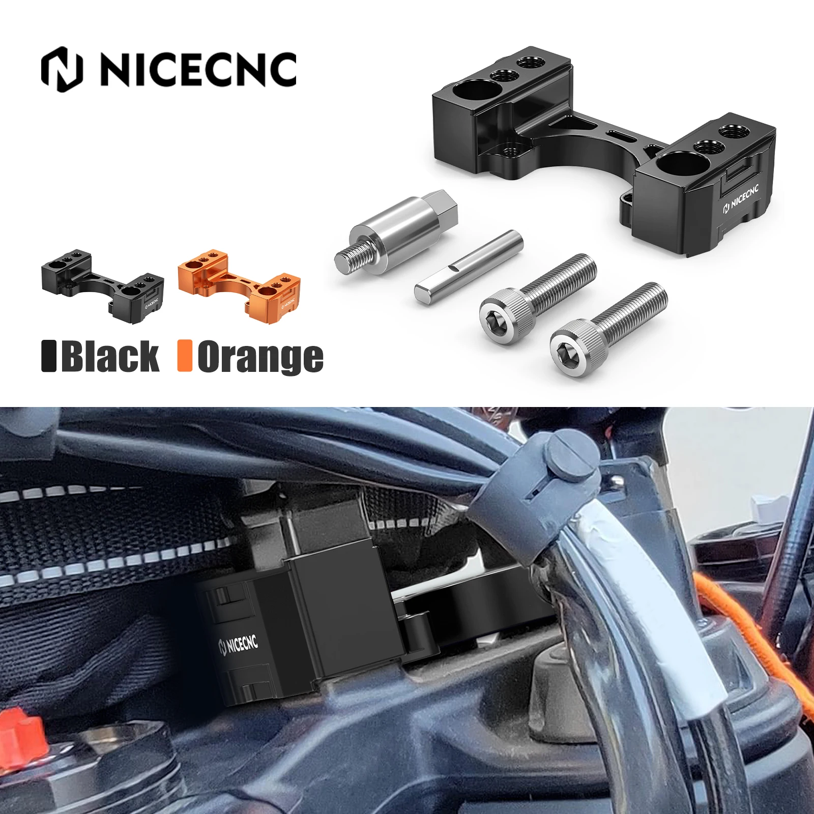 

NICECNC 1" Handlebar Riser Kit for KTM 790 Adventure 890 Adventure/R/Rally 2019-2024 Husqvarna NORDEN 901 2022-2023