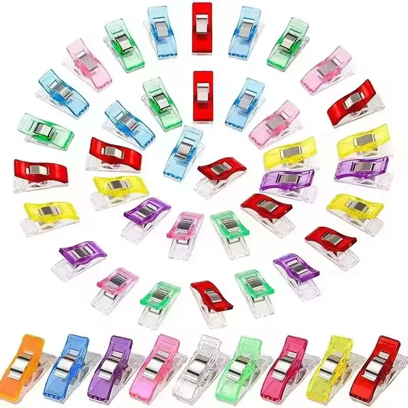 

5-20Pcs Sewing Clips Multipurpose Plastic Craft Quilting Binding Clips Crocheting Knitting Safety Clamps DIY Sewing Accessories
