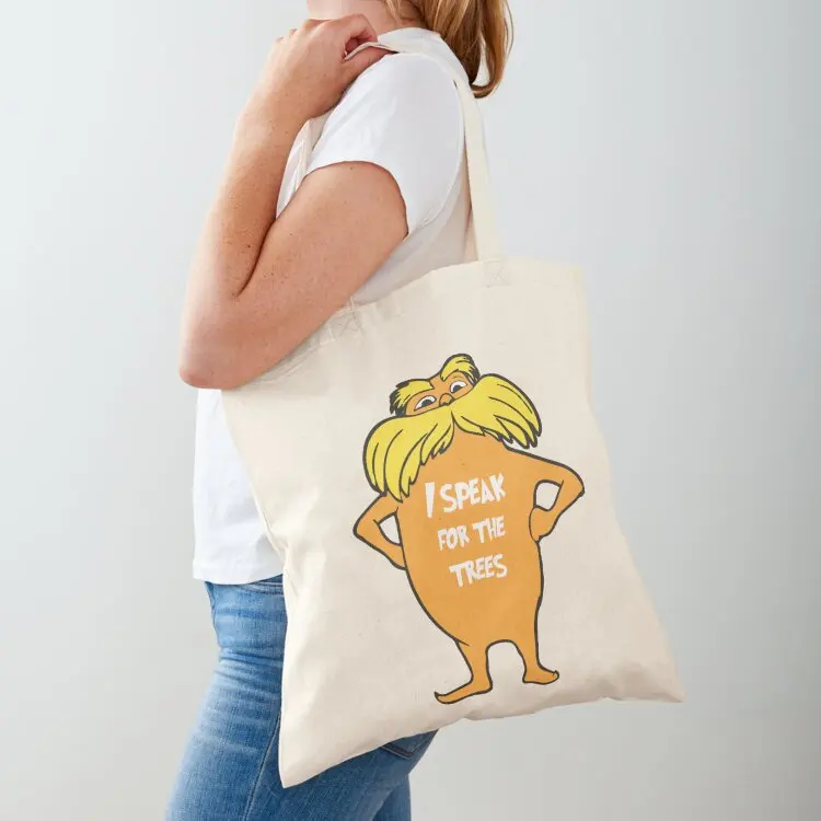

Lorax I speak for the trees so cute Tote Bag tote bag men Shopper personalized tote bag Canvas