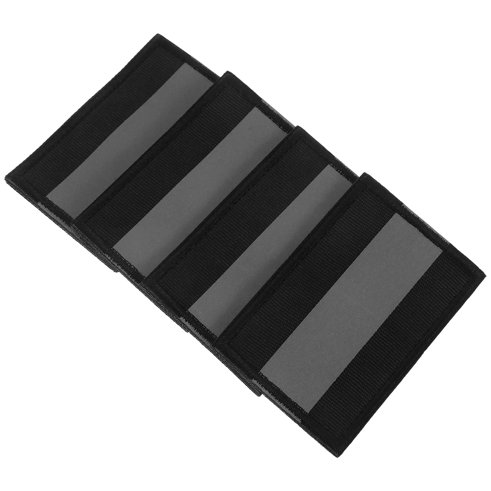 4Pcs Reflective Safety Patch Strips Stylish Design for Outdoor Activities Hikers Security Vest Rain Jackets