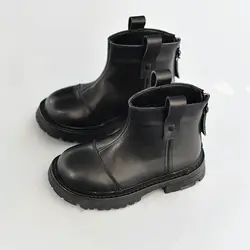 Genuine leather Children's Riding Boots High quality Cowhide Baby Girls Snow Boots Spring Boys Chelsea Boots Kids Casual shoes