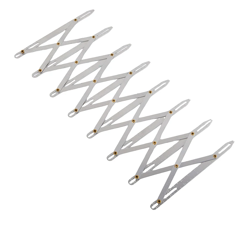 New·Buttonhole Spacer Expanding Crafting Guide Rule Sewing Gauge Equidistant Measuring Marking Tool For Grommet Button Holes view 2