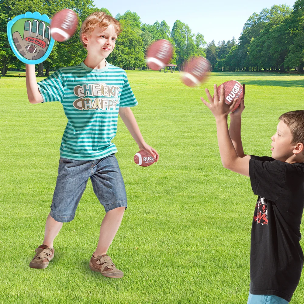Werfen Bälle Fangen Bälle Sport Spiele Saugnapf Bälle Ziel Hand Handschuhe Klettverschluss Kinder Indoor Outdoor Interaktives Spielzeug