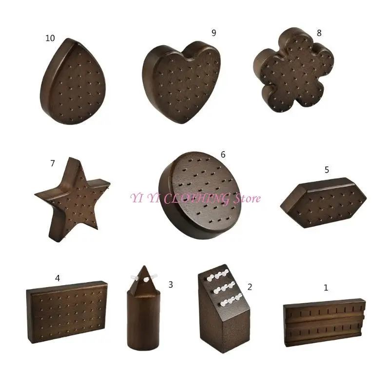 N5KF Artistic Rack for Body Jewelry Stylish Ear and Lip Studs Holder for Women