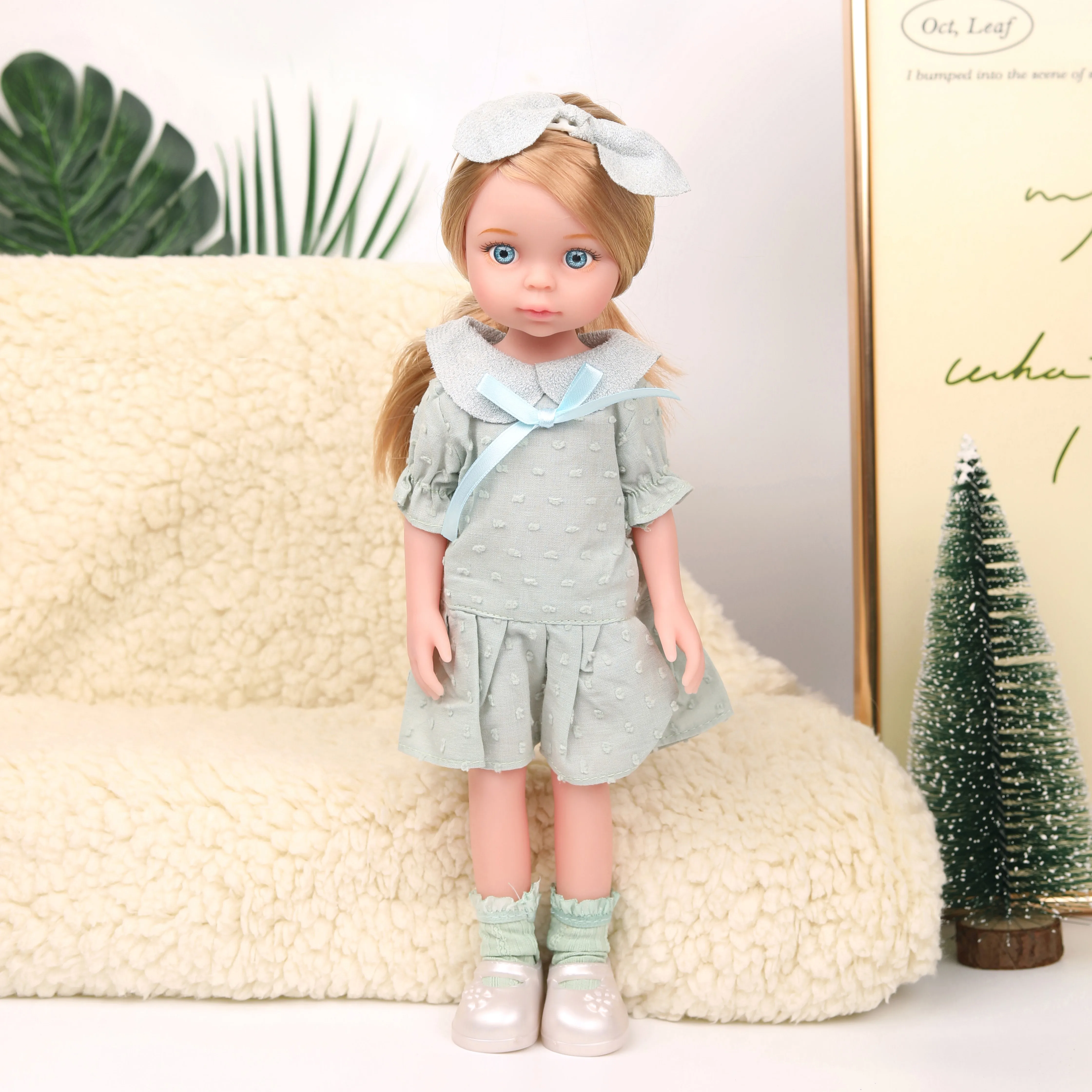 Realistic 14 Inch Baby Doll Girls Toys,Figures Collect Toys Birthday Gifts for Children