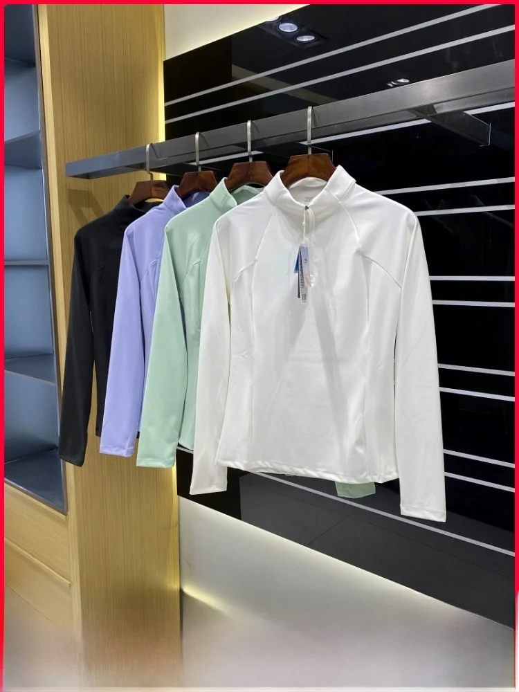 Cseta Deportiva de Cico para Mujer, de Manga Larga, con Media Cremallera, Elástica, Ajustada, Funcional para Exteriore...