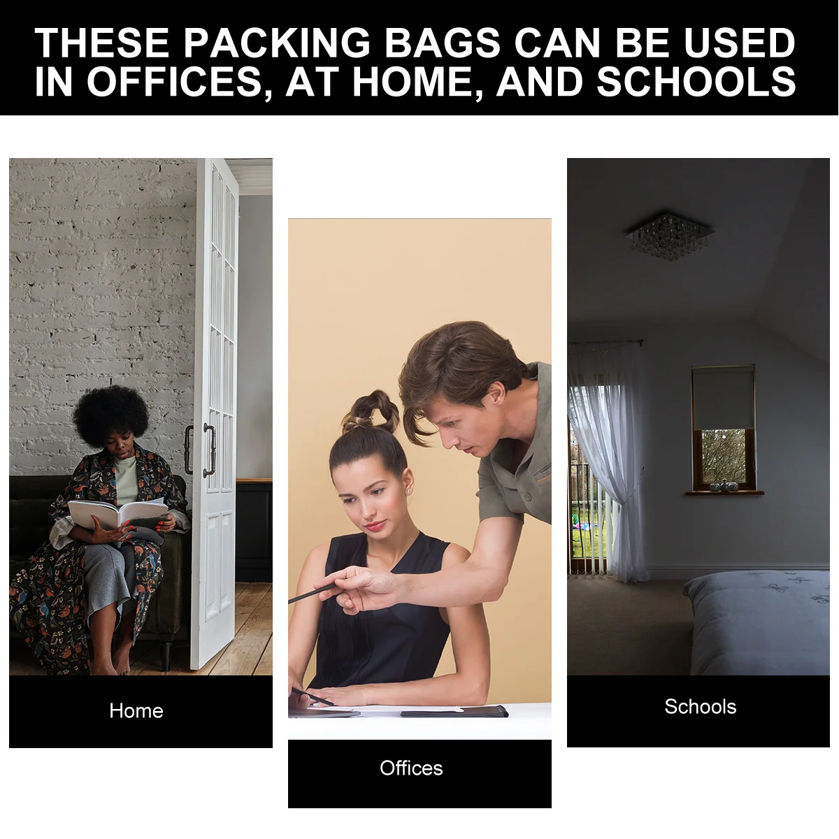 

100Pcs Waterproof Express Bag Thickened Packaging Containers Self Adhesive Mailing Envelopes for Home Office School Use Shipping