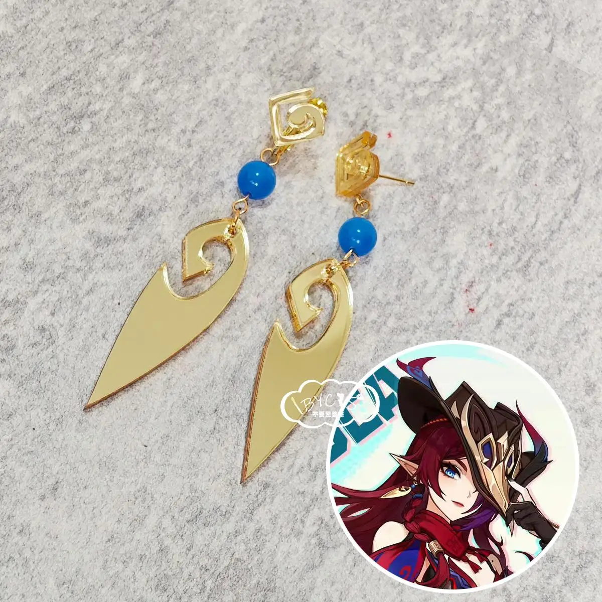 Anime Honkai: Star Rail Chasca Ear Needles Ear Clips Cosplay Earrings Ear Accessories Props