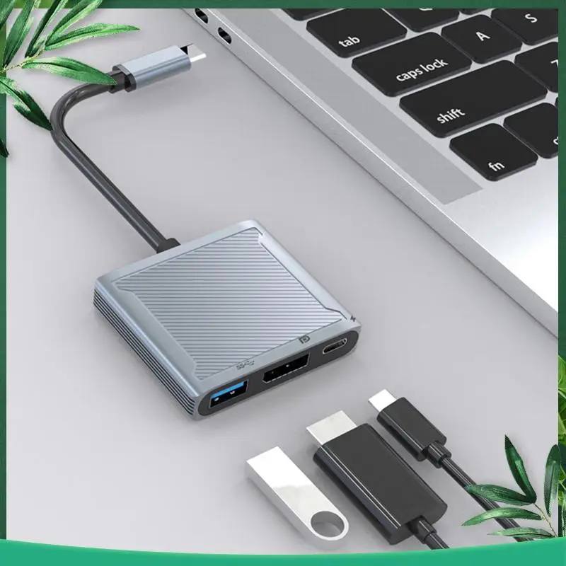 

(НОВИНКА) Адаптер-концентратор 3 в 1 типа C к DP 8K 60 Гц, PD 100 Вт, преобразователь бесшовного подключения USB 3.0 для Pro