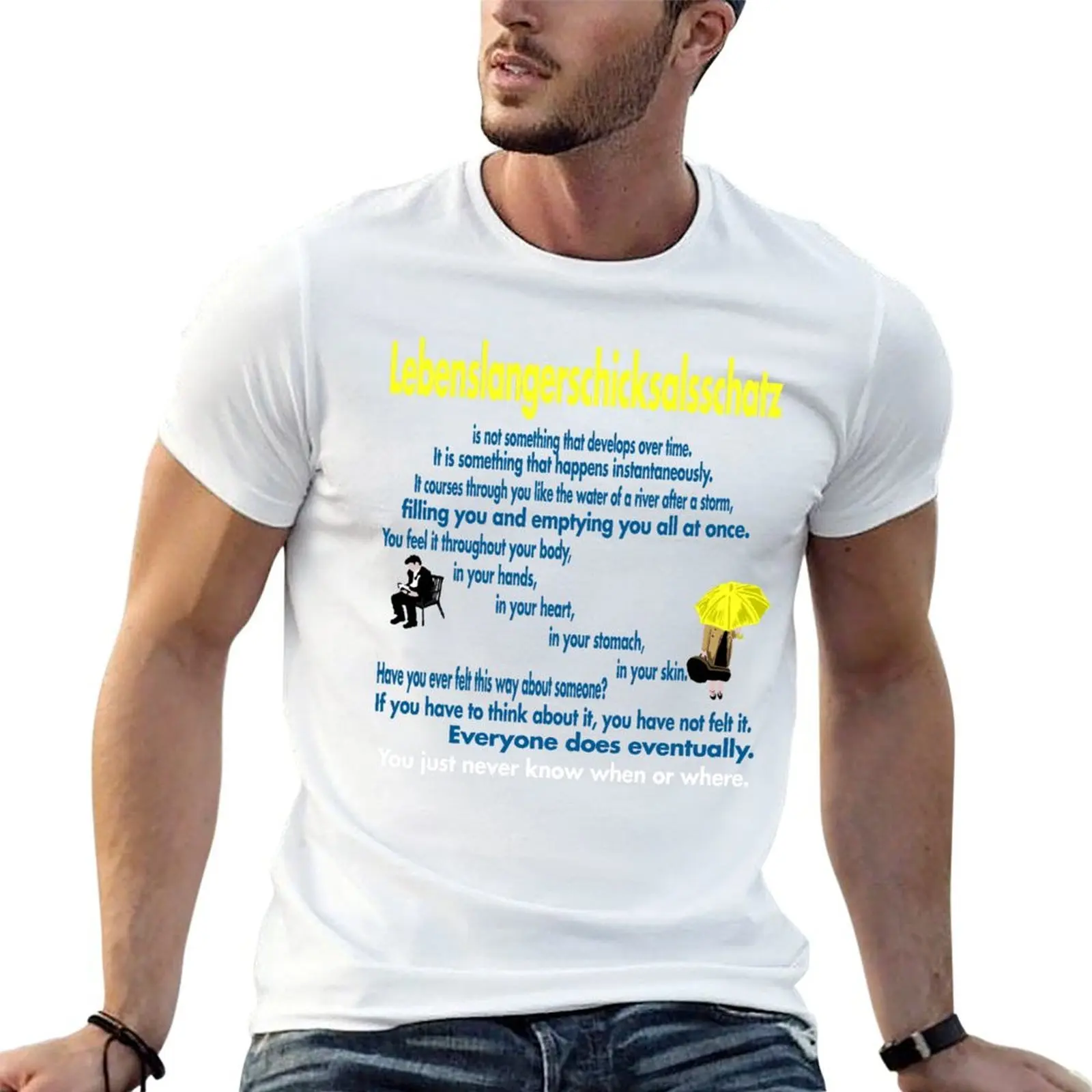 

Lebenslangerschicksalsschatz T-Shirt man tshirt t shirts with prints t shirts for man pack cotton T-shirt