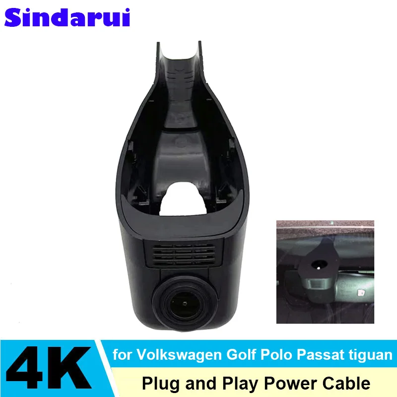 

4K HD 2160P Plug and Play Dashcam WIFi Автомобильный видеорегистратор для Volkswagen Golf Polo Passat Tiguan для Skoda Octavia Kodiaq Fabia Superb