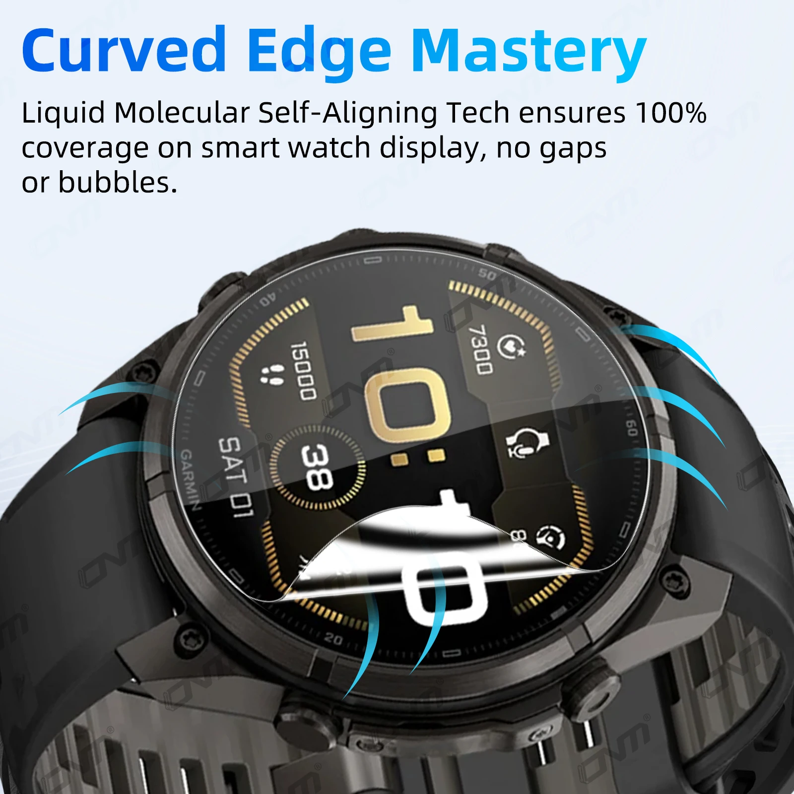 Hydrogel Film for Garmin Fenix 9 Pro Solar 43mm/47mm/51mm Anti-scratch HD Full Coverage Protective Screen Film Accessories