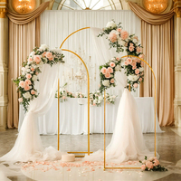 Metal Circle Arch Garland Stand Wedding Party Decor Round Balloon Arch Gold Backdrop Stand Wedding Favors Party Decorations