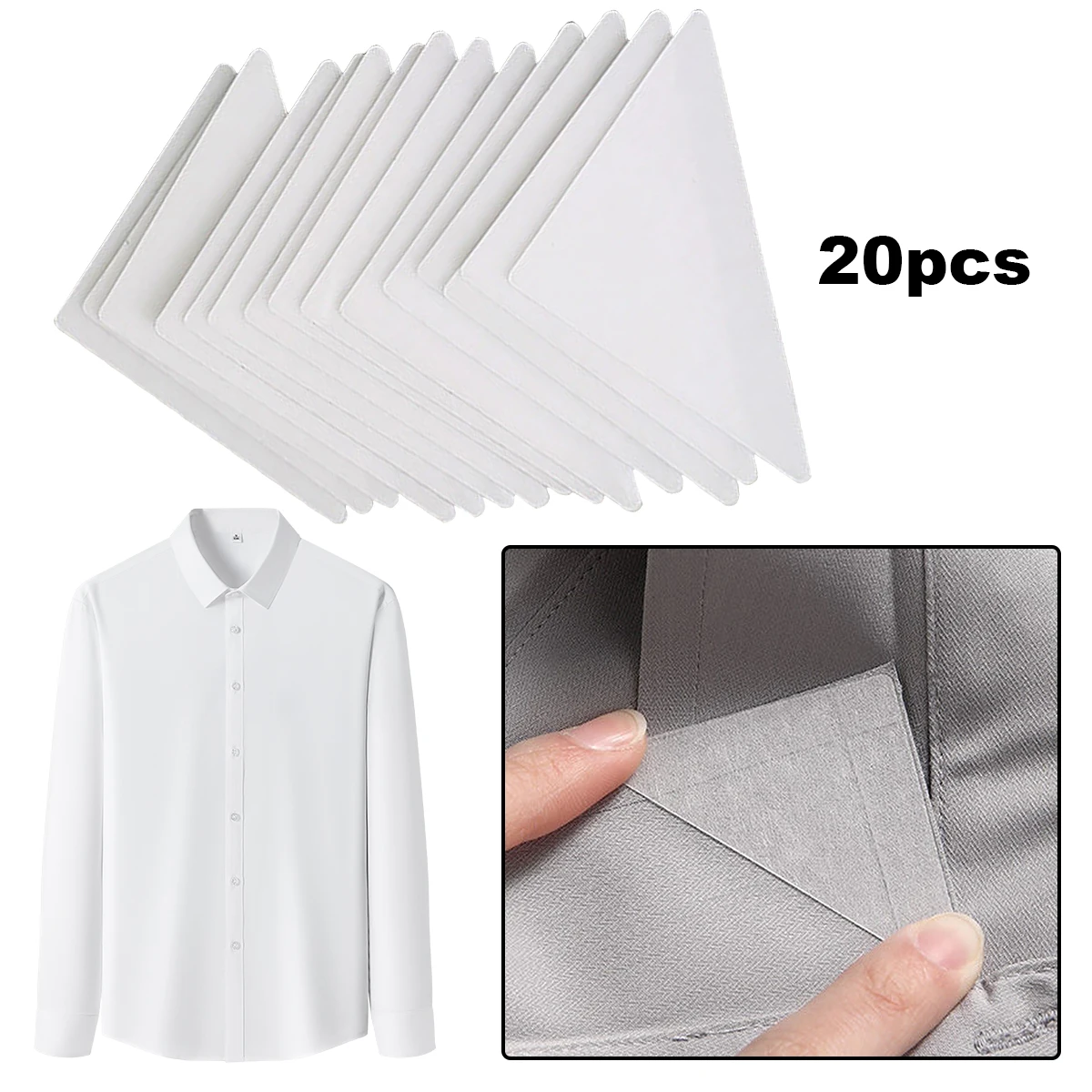 Улучшенный набор из 20 одноразовых держателей для ошейников для аккуратной рубашки