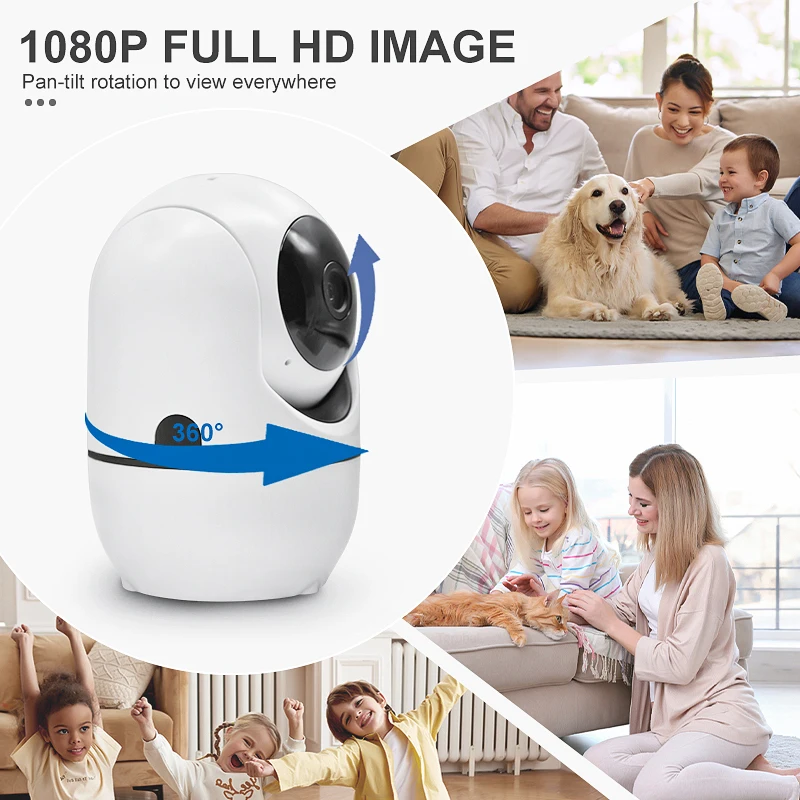 كاميرا واي فاي 3MP بالإضافة إلى المنزل الذكي تتبع السيارات 1080P 10X التكبير كامل للرؤية الليلية شبكة لاسلكية CCTV فيديو كاميرا مراقبة للأطفال #5