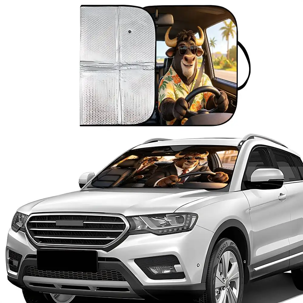 Buffalo Drive Car SunShade Car Sunshade Covers Cover Universal Windscreen Folding Visor