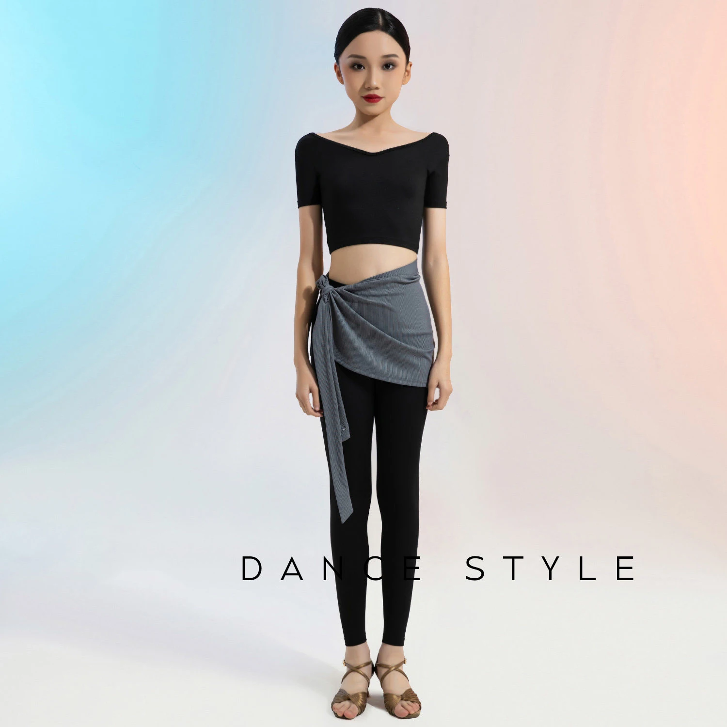 Nowe stroje do tańca latynoamerykańskiego dla dziewcząt na rok 2026, czarne topy, spodnie do tańca latynoamerykańskiego, strój do cha-chy, rumby, tanga, sukienka do tańca latynoamerykańskiego, odzież do tańca latynoamerykańskiego DQS21772